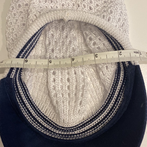 Crochet Navy Inspired Hat for kids 100% cotton - Picture 7 of 7